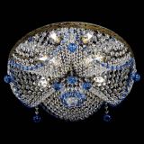 Люстра Виктория Синяя под бронзу в Ижевске