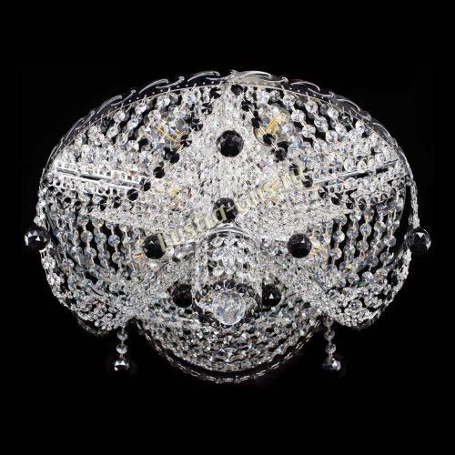 Люстра Виктория черная в Ижевске Гусь Хрустальный