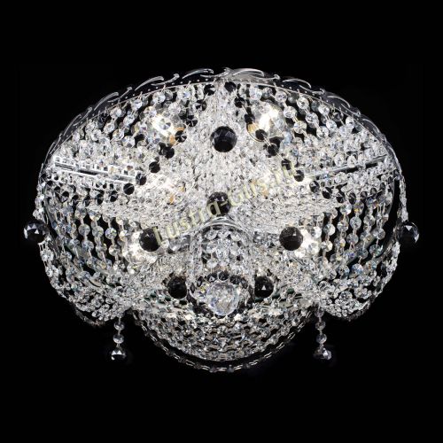 Люстра Виктория черная в Ижевске Гусь Хрустальный