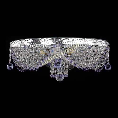 Люстра Виктория фиолетовая в Ижевске Гусь Хрустальный