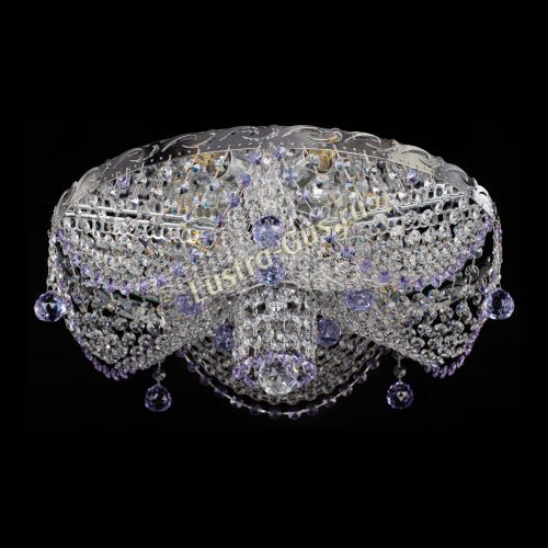 Люстра Виктория фиолетовая в Ижевске Гусь Хрустальный