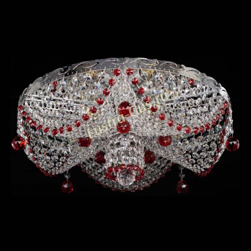 Люстра Виктория красная в Ижевске Гусь Хрустальный
