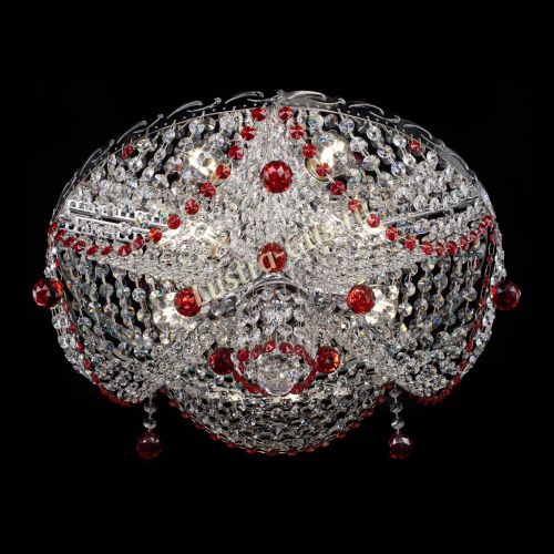 Люстра Виктория красная в Ижевске Гусь Хрустальный