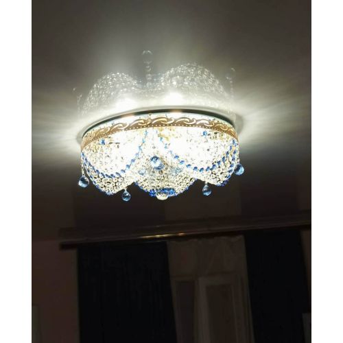 Люстра Виктория Синяя в Ижевске Гусь Хрустальный