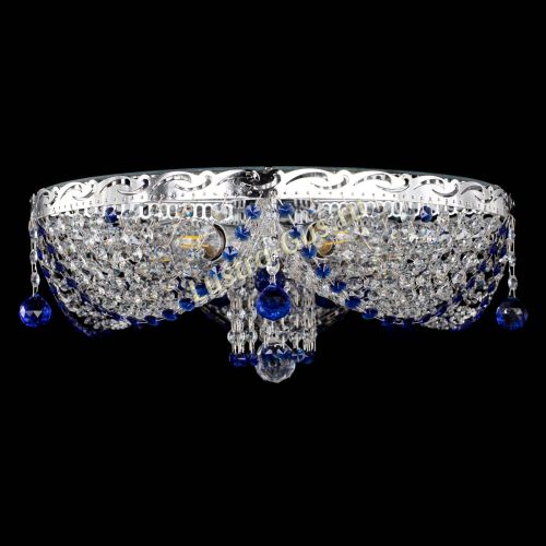 Люстра Виктория Синяя в Ижевске Гусь Хрустальный