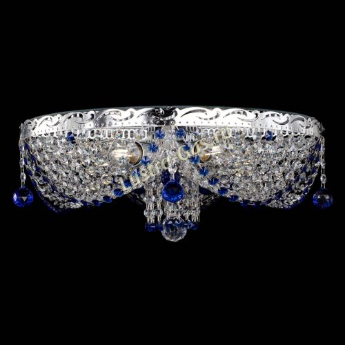 Люстра Виктория Синяя в Ижевске Гусь Хрустальный