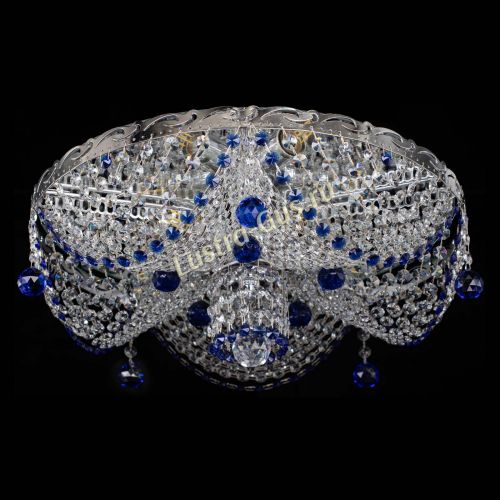 Люстра Виктория Синяя в Ижевске Гусь Хрустальный