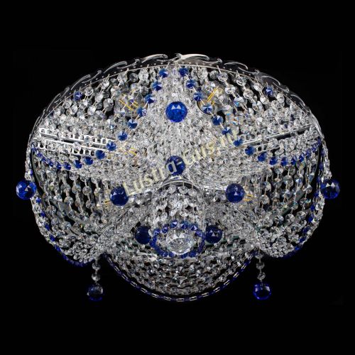 Люстра Виктория Синяя в Ижевске Гусь Хрустальный