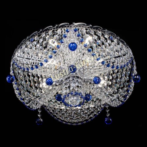 Люстра Виктория Синяя в Ижевске Гусь Хрустальный