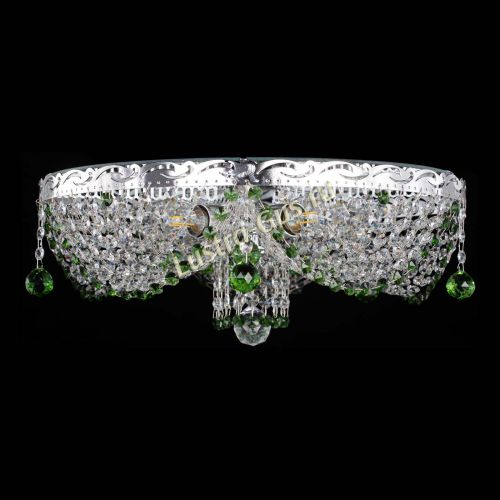 Люстра Виктория зеленая в Ижевске Гусь Хрустальный