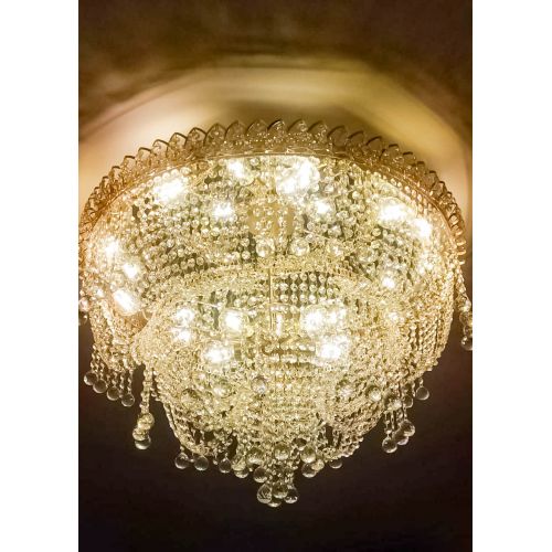 Люстра Водопад Софья №8 в Ижевске Гусь Хрустальный