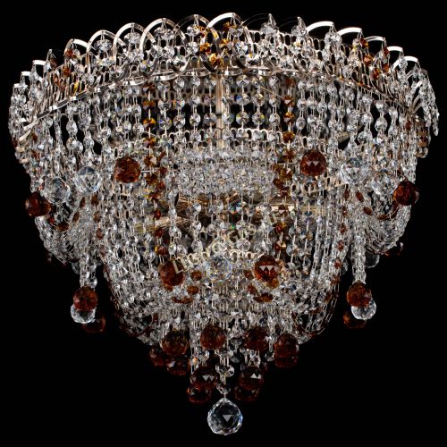 Люстра Водопад Софья чайная в Ижевске Гусь Хрустальный