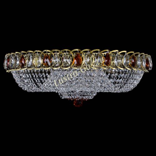 Люстра Водоворот Купол под бронзу Чайный в Ижевске Гусь Хрустальный