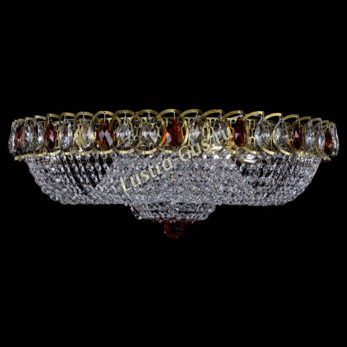 Люстра Водоворот Купол под бронзу Чайный в Ижевске Гусь Хрустальный