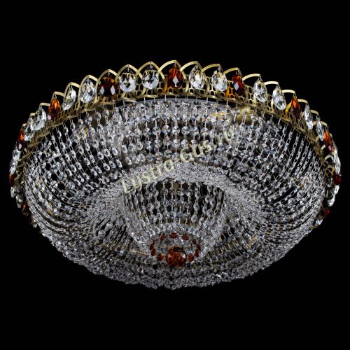 Люстра Водоворот Купол под бронзу Чайный в Ижевске Гусь Хрустальный