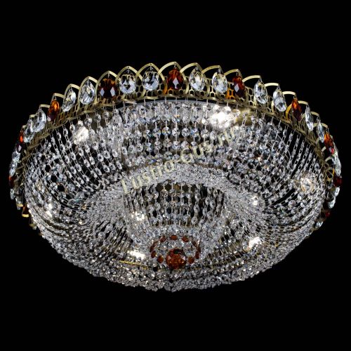 Люстра Водоворот Купол под бронзу Чайный в Ижевске Гусь Хрустальный