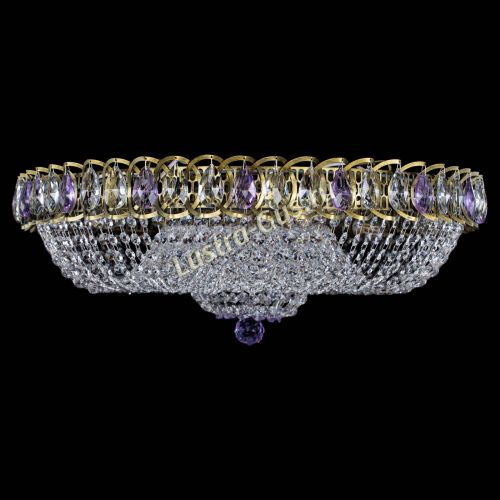 Люстра Водоворот Купол под бронзу Фиолетовый в Ижевске Гусь Хрустальный