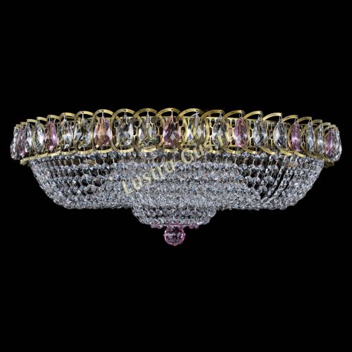 Люстра Водоворот Купол под бронзу Розовый в Ижевске Гусь Хрустальный