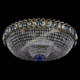 Люстра Водоворот Купол под бронзу Синий в Ижевске