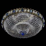 Люстра Водоворот Купол под бронзу Синий в Ижевске