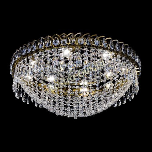 Люстра Водоворот Сетка 8 ламп под бронзу в Ижевске Гусь Хрустальный