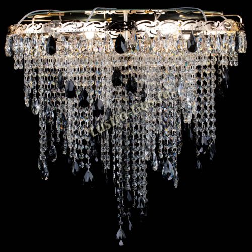 Люстра Вьюга черная в Ижевске Гусь Хрустальный