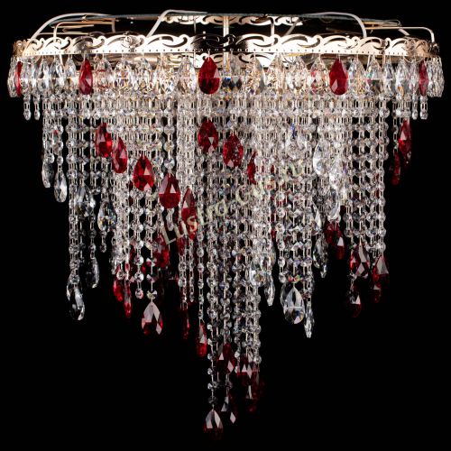 Люстра Вьюга красная в Ижевске Гусь Хрустальный