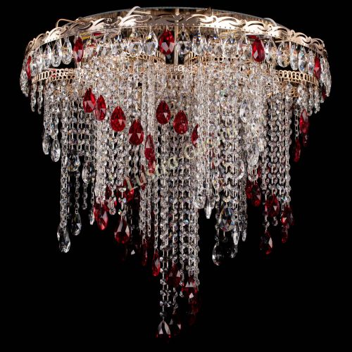 Люстра Вьюга красная в Ижевске Гусь Хрустальный
