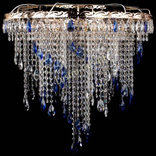 Люстра Вьюга синяя в Ижевске Гусь Хрустальный