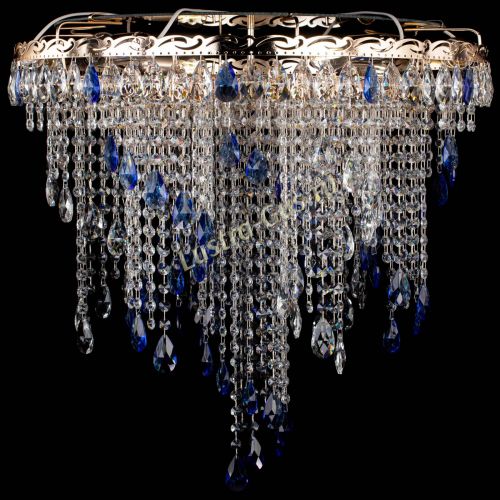 Люстра Вьюга синяя в Ижевске Гусь Хрустальный