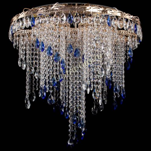 Люстра Вьюга синяя в Ижевске Гусь Хрустальный