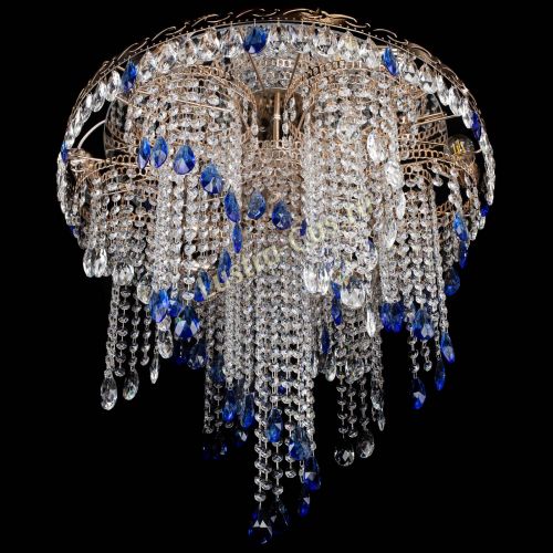 Люстра Вьюга синяя в Ижевске Гусь Хрустальный