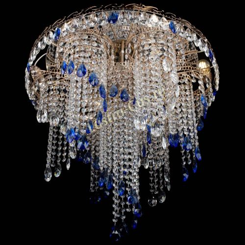 Люстра Вьюга синяя в Ижевске Гусь Хрустальный