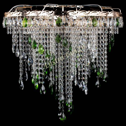 Люстра Вьюга зеленая в Ижевске Гусь Хрустальный