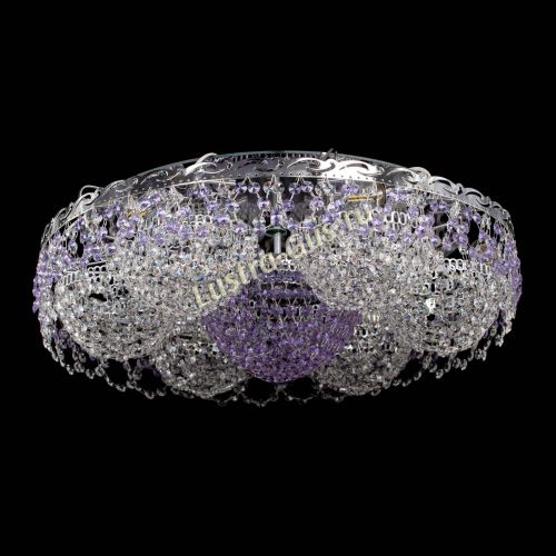 Люстра Вьюга №3 фиолетовая в Ижевске Гусь Хрустальный