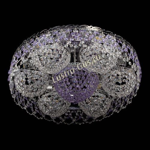 Люстра Вьюга №3 фиолетовая в Ижевске Гусь Хрустальный