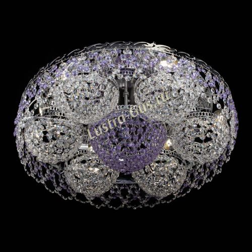 Люстра Вьюга №3 фиолетовая в Ижевске Гусь Хрустальный