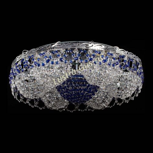 Люстра Вьюга №3 синяя в Ижевске Гусь Хрустальный