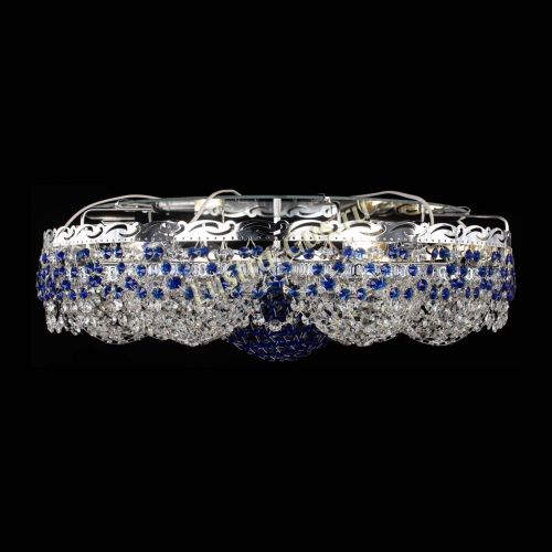 Люстра Вьюга №3 синяя в Ижевске Гусь Хрустальный