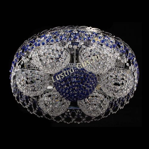 Люстра Вьюга №3 синяя в Ижевске Гусь Хрустальный