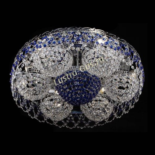 Люстра Вьюга №3 синяя в Ижевске Гусь Хрустальный