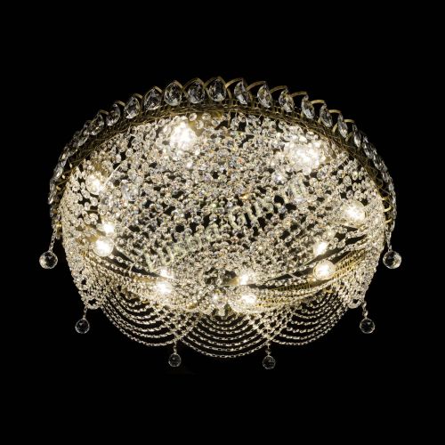 Люстра Жасмин №1 - 700 мм под бронзу в Ижевске Гусь Хрустальный