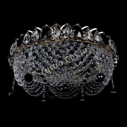 Люстра Жасмин №1 черная в Ижевске Гусь Хрустальный