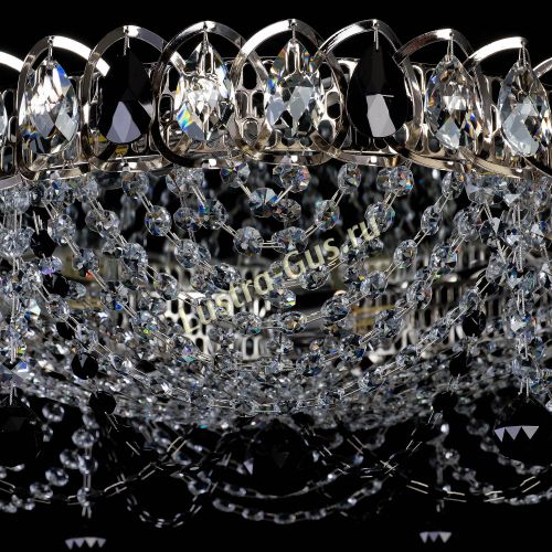 Люстра Жасмин №1 черная в Ижевске Гусь Хрустальный