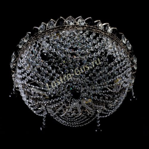 Люстра Жасмин №1 черная в Ижевске Гусь Хрустальный