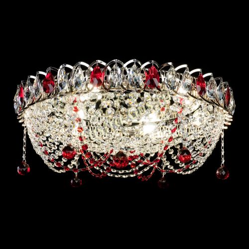 Люстра Жасмин №1 красная в Ижевске Гусь Хрустальный