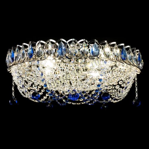 Люстра Жасмин №1 синяя в Ижевске Гусь Хрустальный