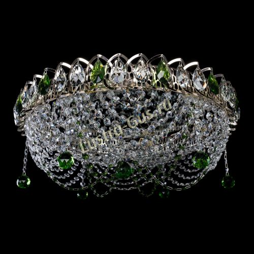 Люстра Жасмин №1 зеленая в Ижевске Гусь Хрустальный