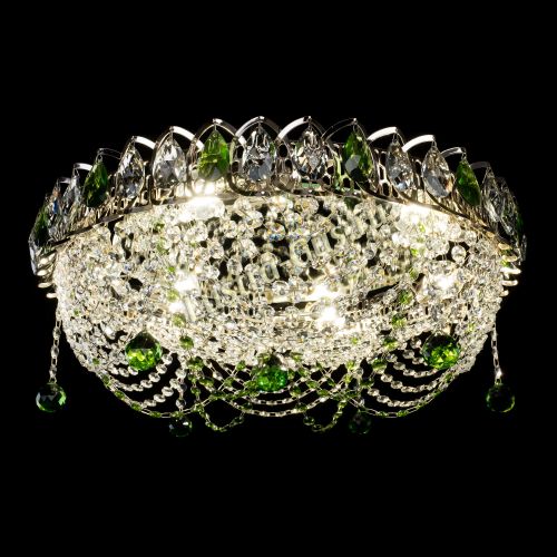Люстра Жасмин №1 зеленая в Ижевске Гусь Хрустальный