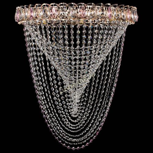 Люстра ﻿Жасмин Веер розовая в Ижевске Гусь Хрустальный